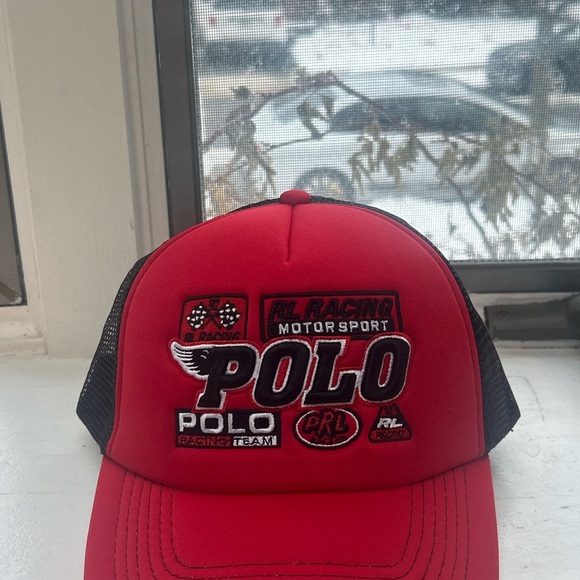 Polo by Ralph Lauren Red Racing Cap - Picture 2 of 8